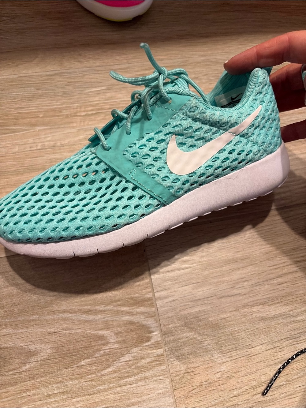 Nike Mint Green Breathable Mesh Sneaker with White Swoosh